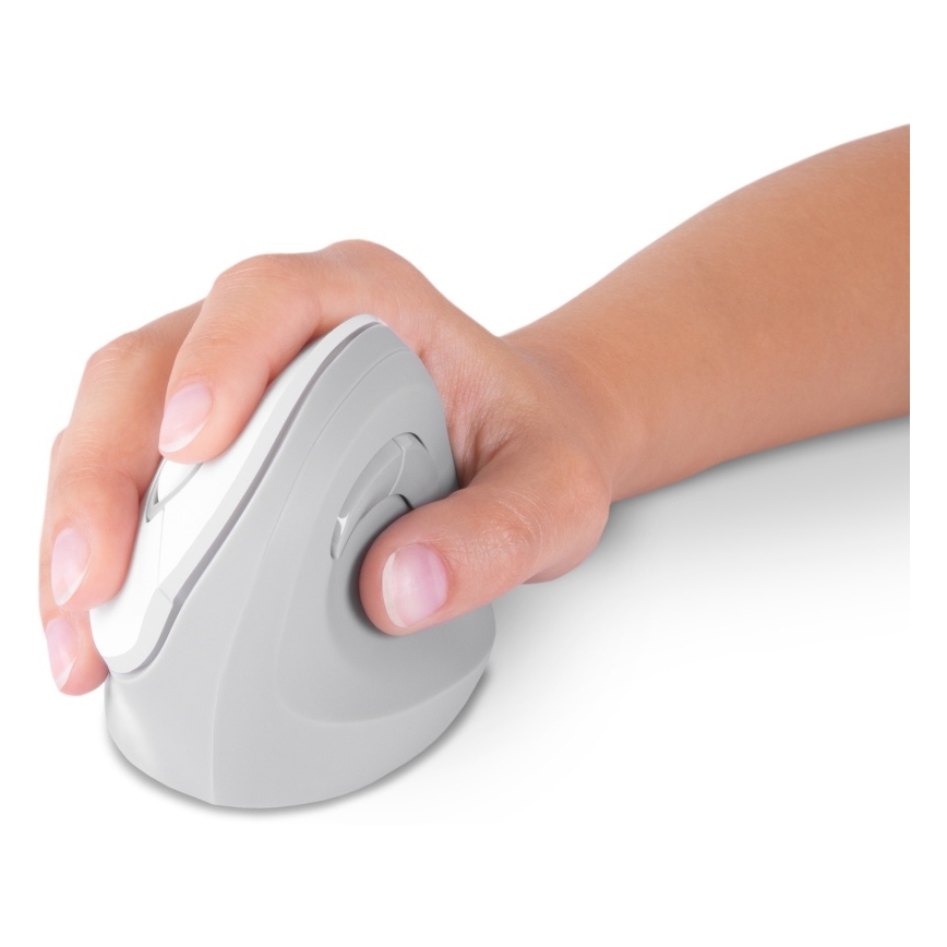 CONNECT IT CMO-2700-WH - Ergonomic wireless mouse 800/1200/1600 DPI 1xAA white