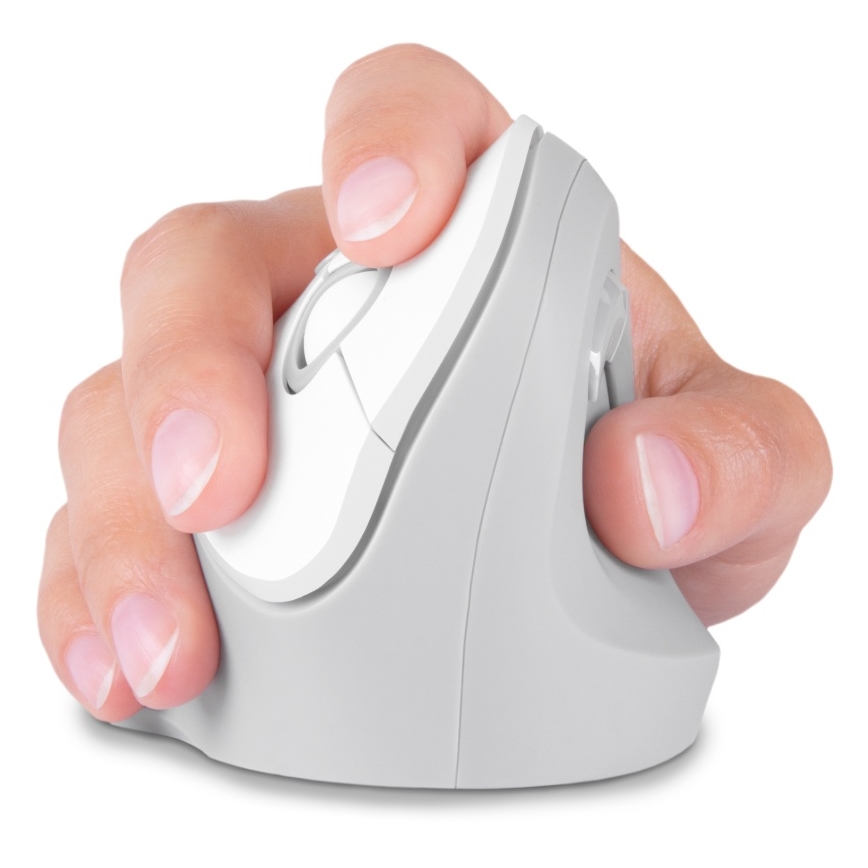 CONNECT IT CMO-2700-WH - Ergonomic wireless mouse 800/1200/1600 DPI 1xAA white