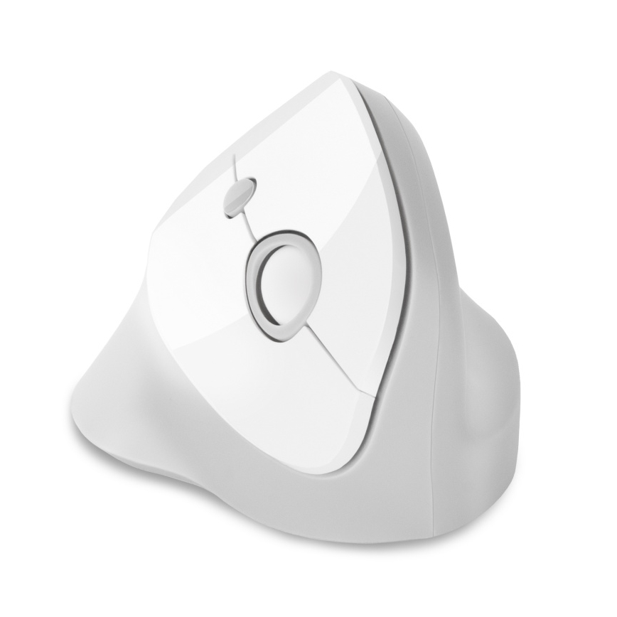 CONNECT IT CMO-2700-WH - Ergonomic wireless mouse 800/1200/1600 DPI 1xAA white