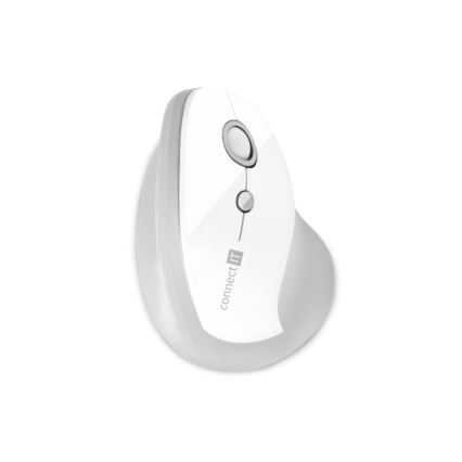 CONNECT IT CMO-2700-WH - Ergonomic wireless mouse 800/1200/1600 DPI 1xAA white