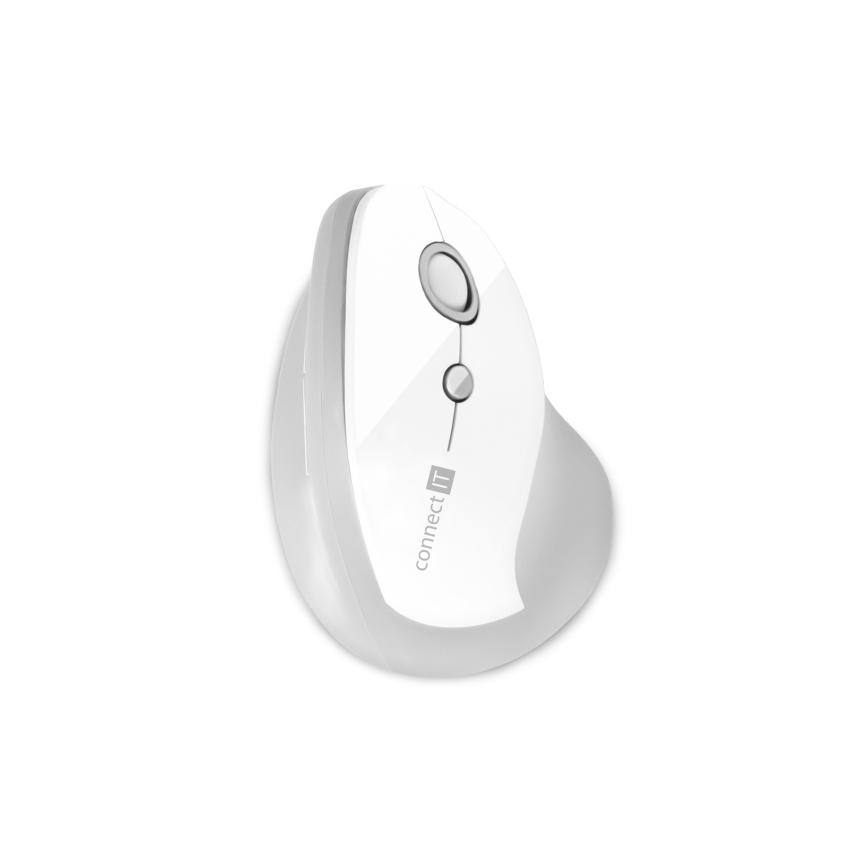 CONNECT IT CMO-2700-WH - Ergonomic wireless mouse 800/1200/1600 DPI 1xAA white