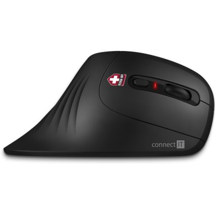 CONNECT IT CMO-2900-BK - Ergonomic wireless mouse 800/1200/1600 DPI 1xAA black