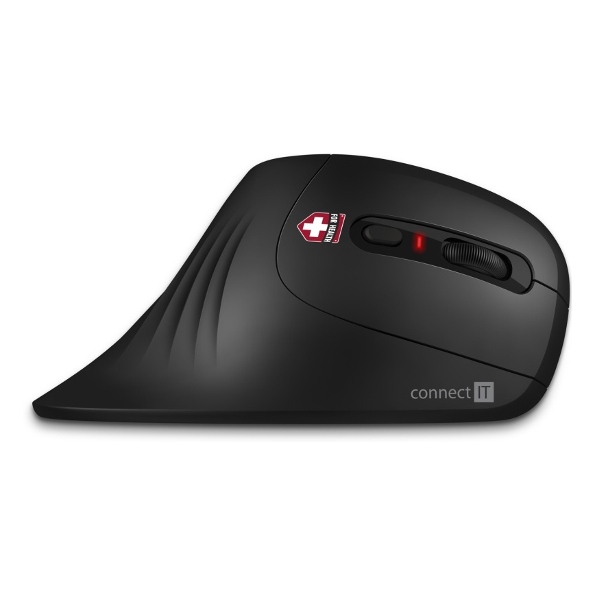 CONNECT IT CMO-2900-BK - Ergonomic wireless mouse 800/1200/1600 DPI 1xAA black