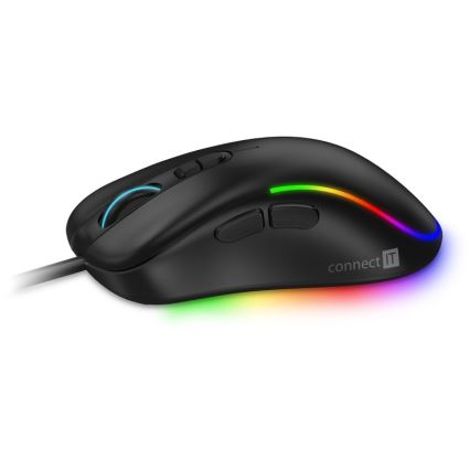 CONNECT IT CMO-3589-BK - LED RGB Wired gaming mouse 200-7200 DPI black