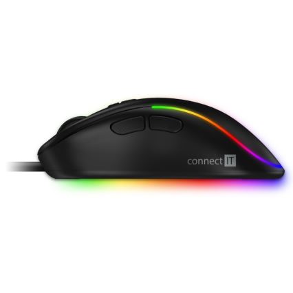 CONNECT IT CMO-3589-BK - LED RGB Wired gaming mouse 200-7200 DPI black