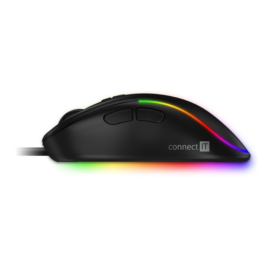 CONNECT IT CMO-3589-BK - LED RGB Wired gaming mouse 200-7200 DPI black