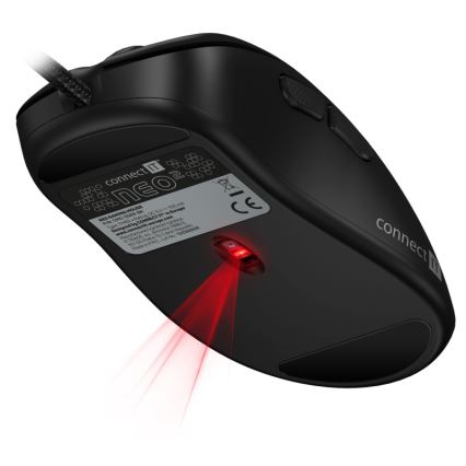 CONNECT IT CMO-3589-BK - LED RGB Wired gaming mouse 200-7200 DPI black