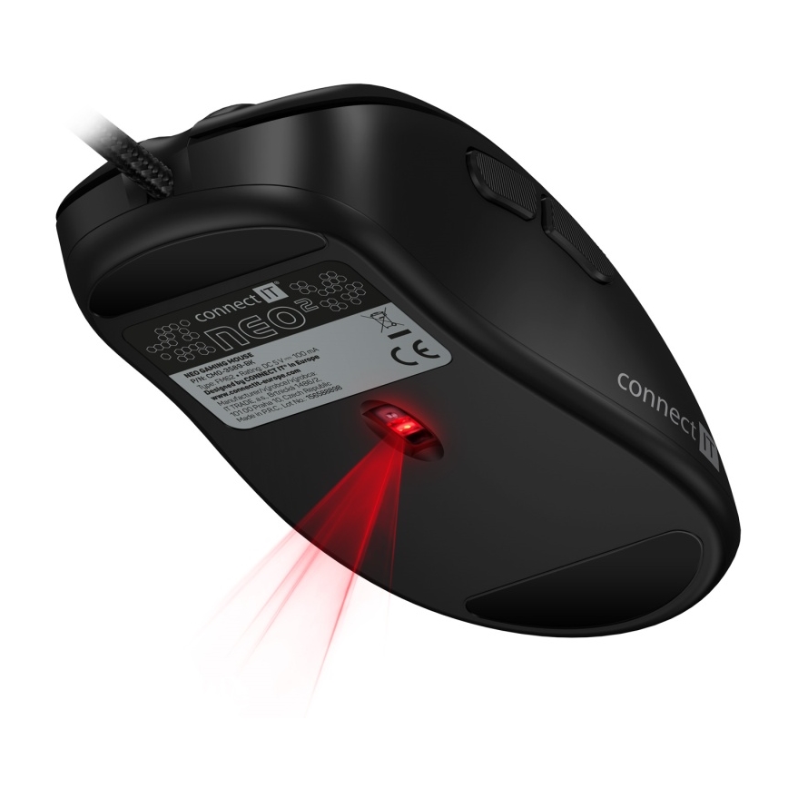 CONNECT IT CMO-3589-BK - LED RGB Wired gaming mouse 200-7200 DPI black