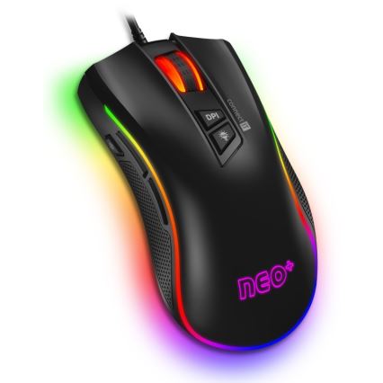 CONNECT IT CMO-3591-BK - LED RGB Wired gaming mouse 500-7200 DPI black