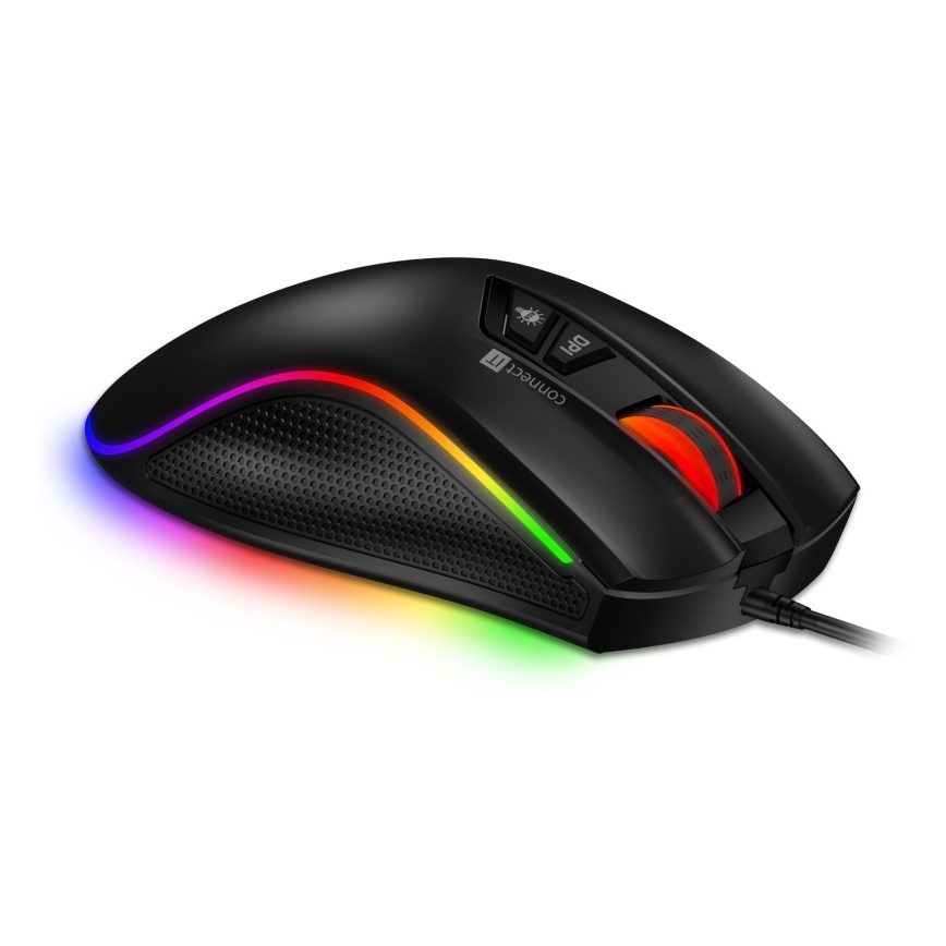 CONNECT IT CMO-3591-BK - LED RGB Wired gaming mouse 500-7200 DPI black