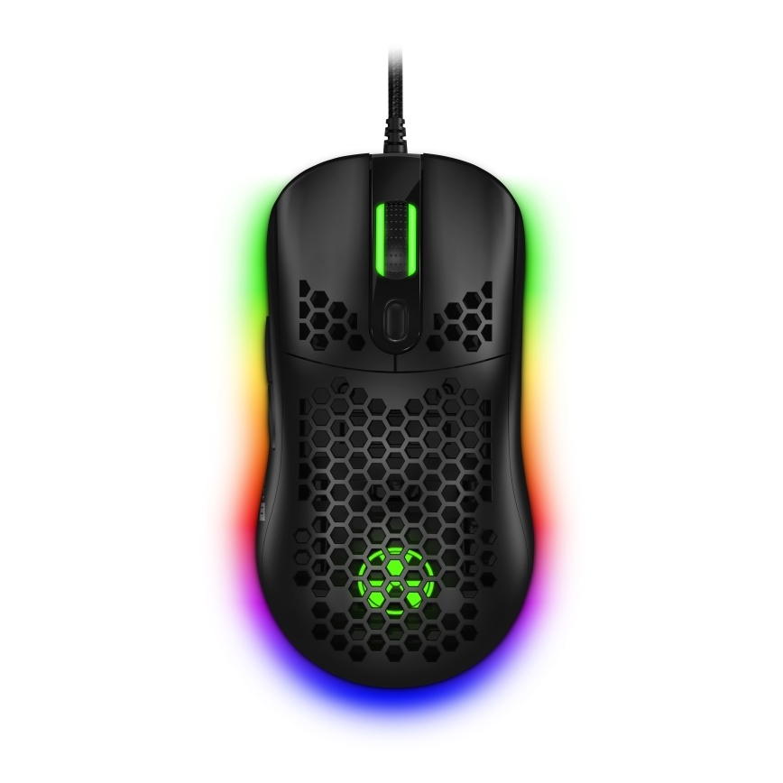 CONNECT IT CMO-5511-BK - LED RGB Wired gaming mouse 200-12800 DPI black