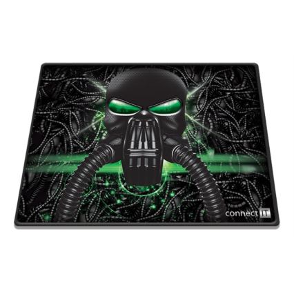 CONNECT IT CMP-1100-SM - Mouse pad 32x24,5 cm black/green