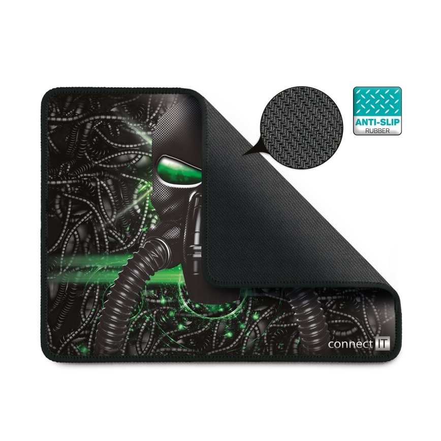 CONNECT IT CMP-1100-SM - Mouse pad 32x24,5 cm black/green