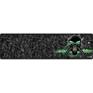 CONNECT IT CMP-1110-LG - Mat for keyboard and mouse 88,6x24,5 cm black/green