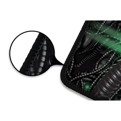 CONNECT IT CMP-1110-LG - Mat for keyboard and mouse 88,6x24,5 cm black/green
