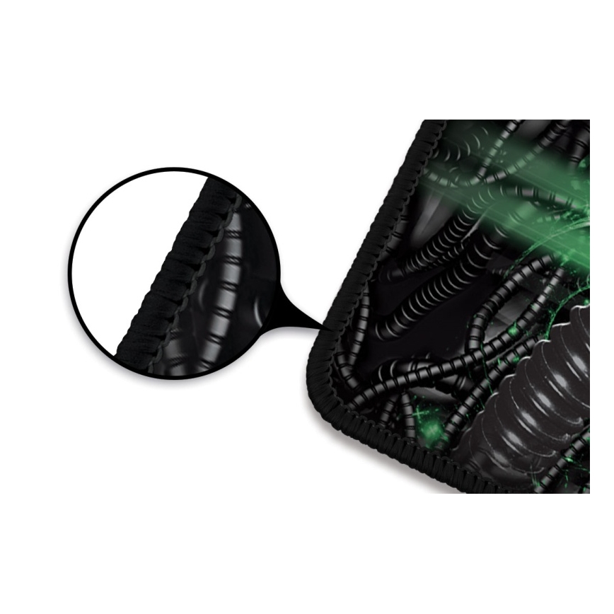 CONNECT IT CMP-1110-LG - Mat for keyboard and mouse 88,6x24,5 cm black/green
