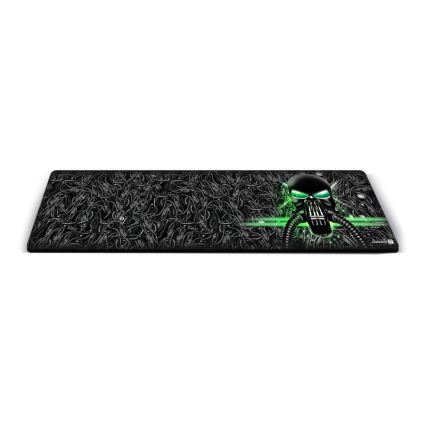 CONNECT IT CMP-1110-LG - Mat for keyboard and mouse 88,6x24,5 cm black/green