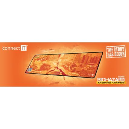 CONNECT IT CMP-1140-LG - Mat for keyboard and mouse 88,6x24,5 cm orange