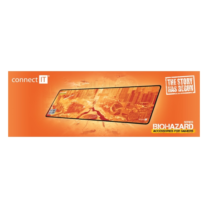 CONNECT IT CMP-1140-LG - Mat for keyboard and mouse 88,6x24,5 cm orange