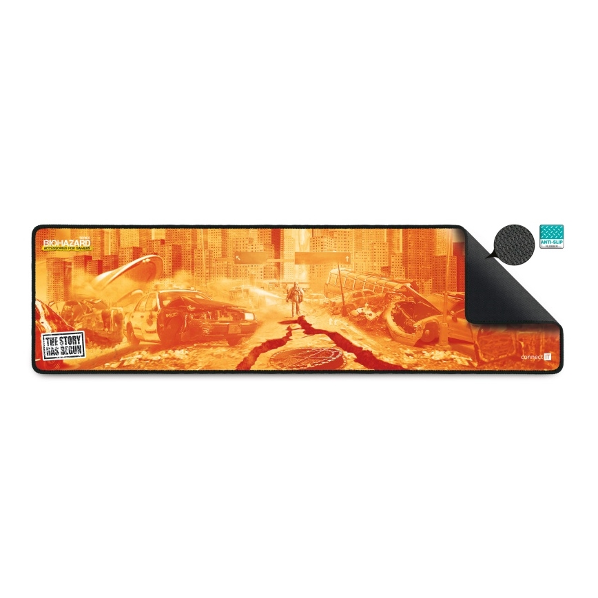 CONNECT IT CMP-1140-LG - Mat for keyboard and mouse 88,6x24,5 cm orange