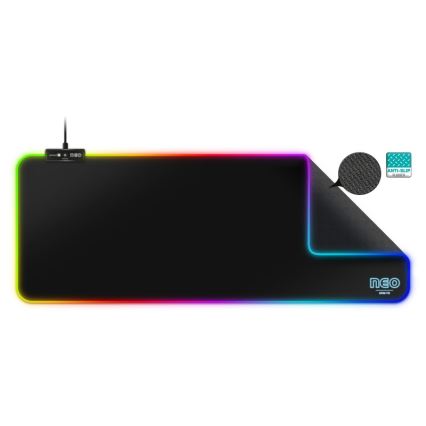 CONNECT IT CMP-3100-LG - LED RGB Gaming keyboard and mouse pad 80x30 cm black