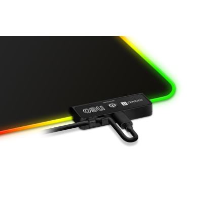 CONNECT IT CMP-3100-LG - LED RGB Gaming keyboard and mouse pad 80x30 cm black