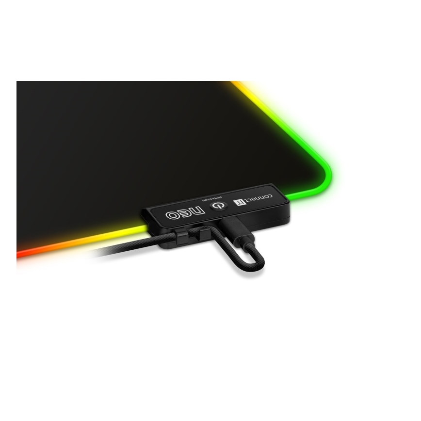 CONNECT IT CMP-3100-LG - LED RGB Gaming keyboard and mouse pad 80x30 cm black