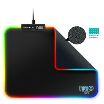 CONNECT IT CMP-3100-SM - LED RGB Gaming mouse pad 32x24,5 cm black
