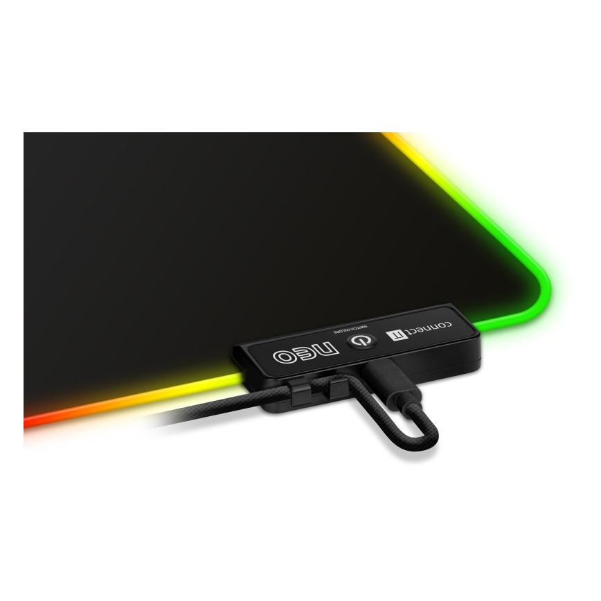 CONNECT IT CMP-3100-SM - LED RGB Gaming mouse pad 32x24,5 cm black