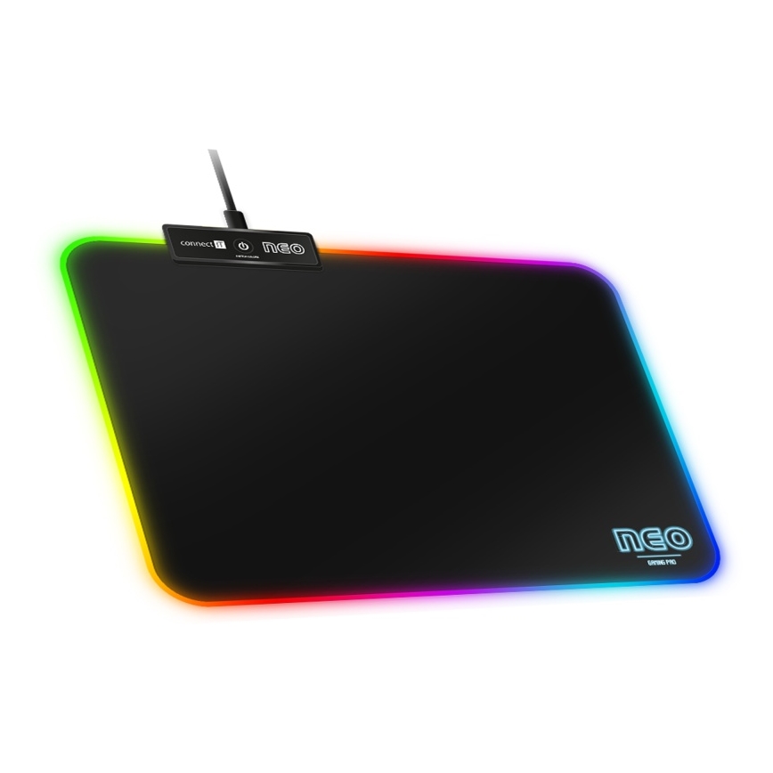 CONNECT IT CMP-3100-SM - LED RGB Gaming mouse pad 32x24,5 cm black