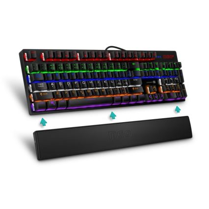 CONNECT IT CMP-3590-LG - Ergonomic keyboard mat black