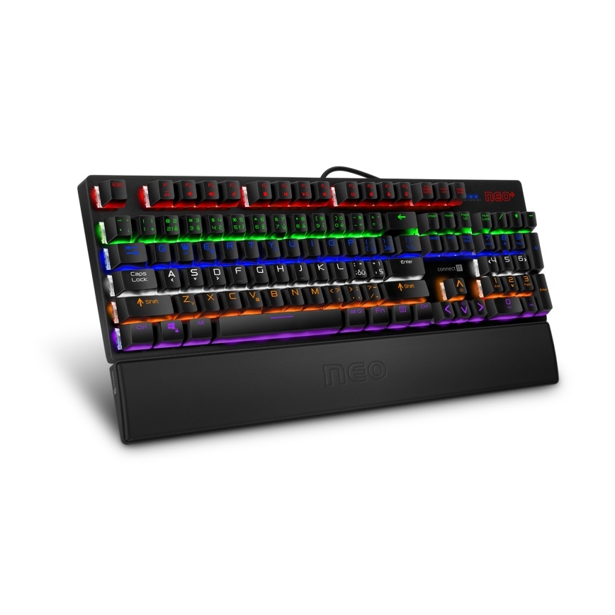 CONNECT IT CMP-3590-LG - Ergonomic keyboard mat black