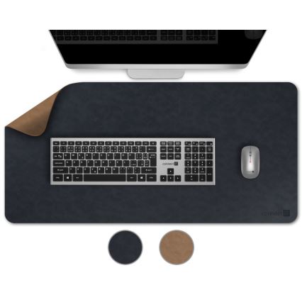 CONNECT IT CMP-4040-LG - Double-sided keyboard and mouse pad 90x40 cm blue/brown
