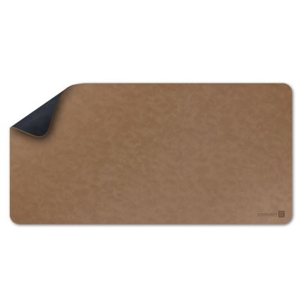 CONNECT IT CMP-4040-LG - Double-sided keyboard and mouse pad 90x40 cm blue/brown