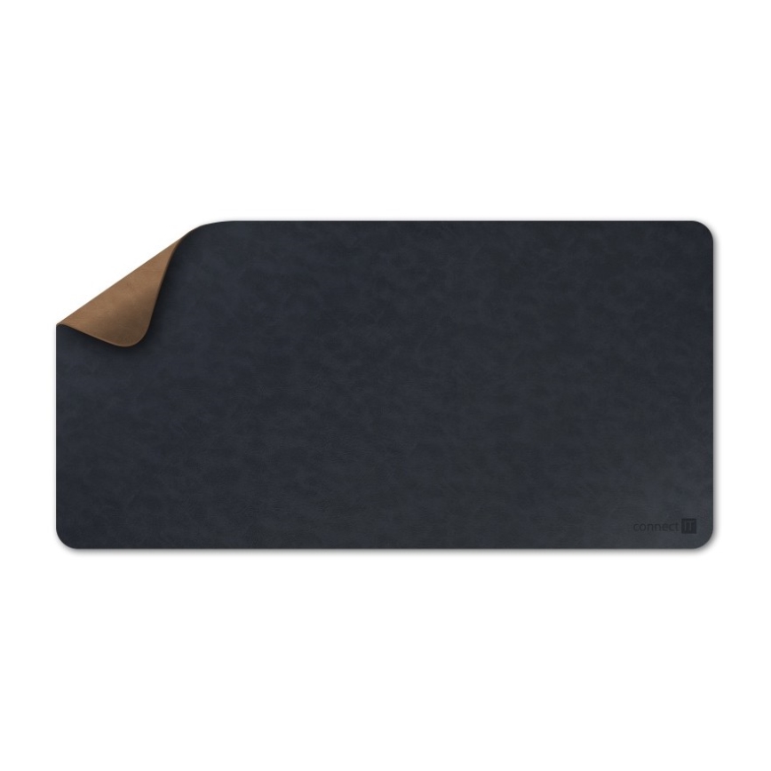CONNECT IT CMP-4040-LG - Double-sided keyboard and mouse pad 90x40 cm blue/brown