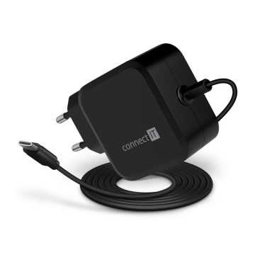CONNECT IT CNP-1660-BK - Universal power adapter for laptops USB-C 67W