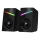 CONNECT IT CSP-1100-BK - SET 2x LED RGB Gaming speaker 6W/5V black