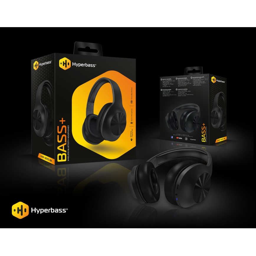 CONNECT IT HHP-3010-BK - Wireless headphones with a microphone 500 mAh black