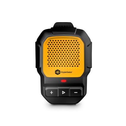 CONNECT IT HSP-1010-BK - ClipBEAT Wireless Speaker with Microphone, 2W/5V, 560 mAh, IPX7, Black/Yellow