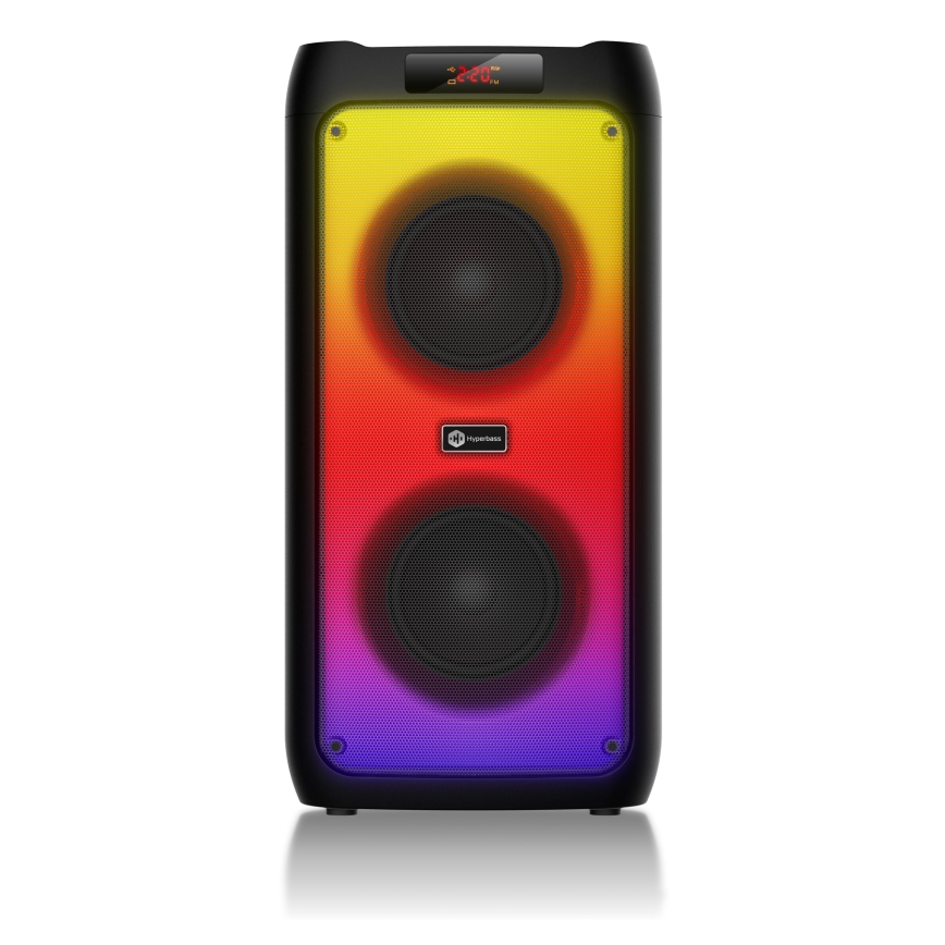 CONNECT IT HSP-3050-BK - LED Wireless speaker with a microphone 60W/5V 4500 mAh black + remote control