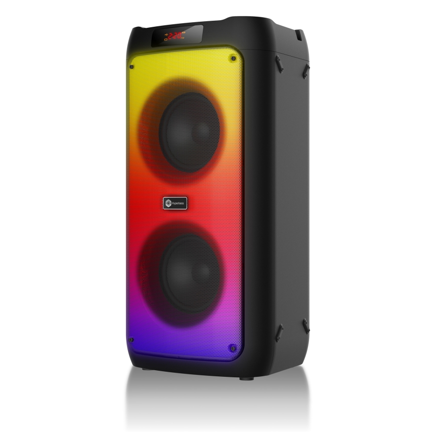 CONNECT IT HSP-3050-BK - LED Wireless speaker with a microphone 60W/5V 4500 mAh black + remote control