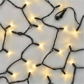 Connectable string 100xLED/10m IP44 warm white black