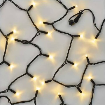 Connectable string 100xLED/10m IP44 warm white black