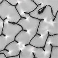 Connectable string lights 100xLED/10m IP44, cool white, black