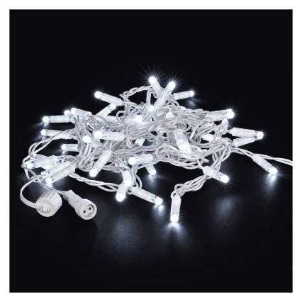 Connectable string lights 50xLED/5m IP44 cool white