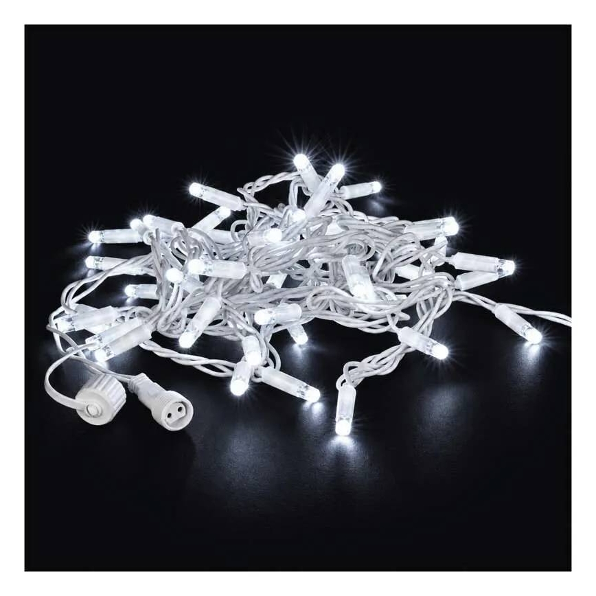 Connectable string lights 50xLED/5m IP44 cool white
