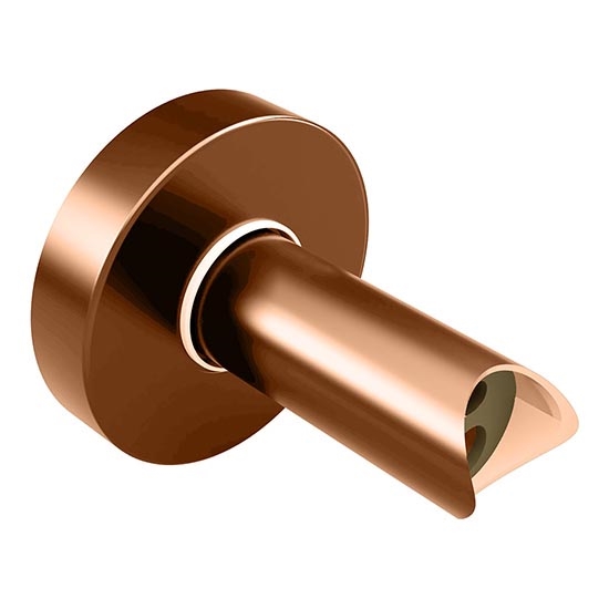 Connection adapter 6,4x6,4 cm copper/gold