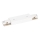 Connector for lights in rail system 1-phase straight + power supply white