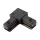 Connector for lights in rail system 1-phase type L black
