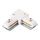 Connector for lights in rail system 1-phase type L white
